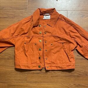 Urban Outfitters 70s Burnt Orange Jean Jacket